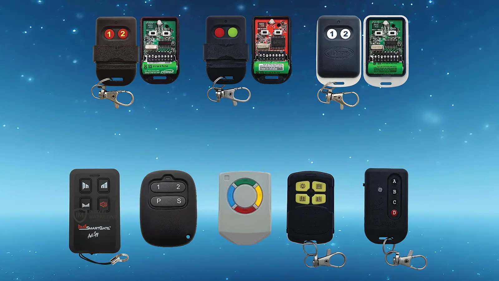 Autogate remote controls