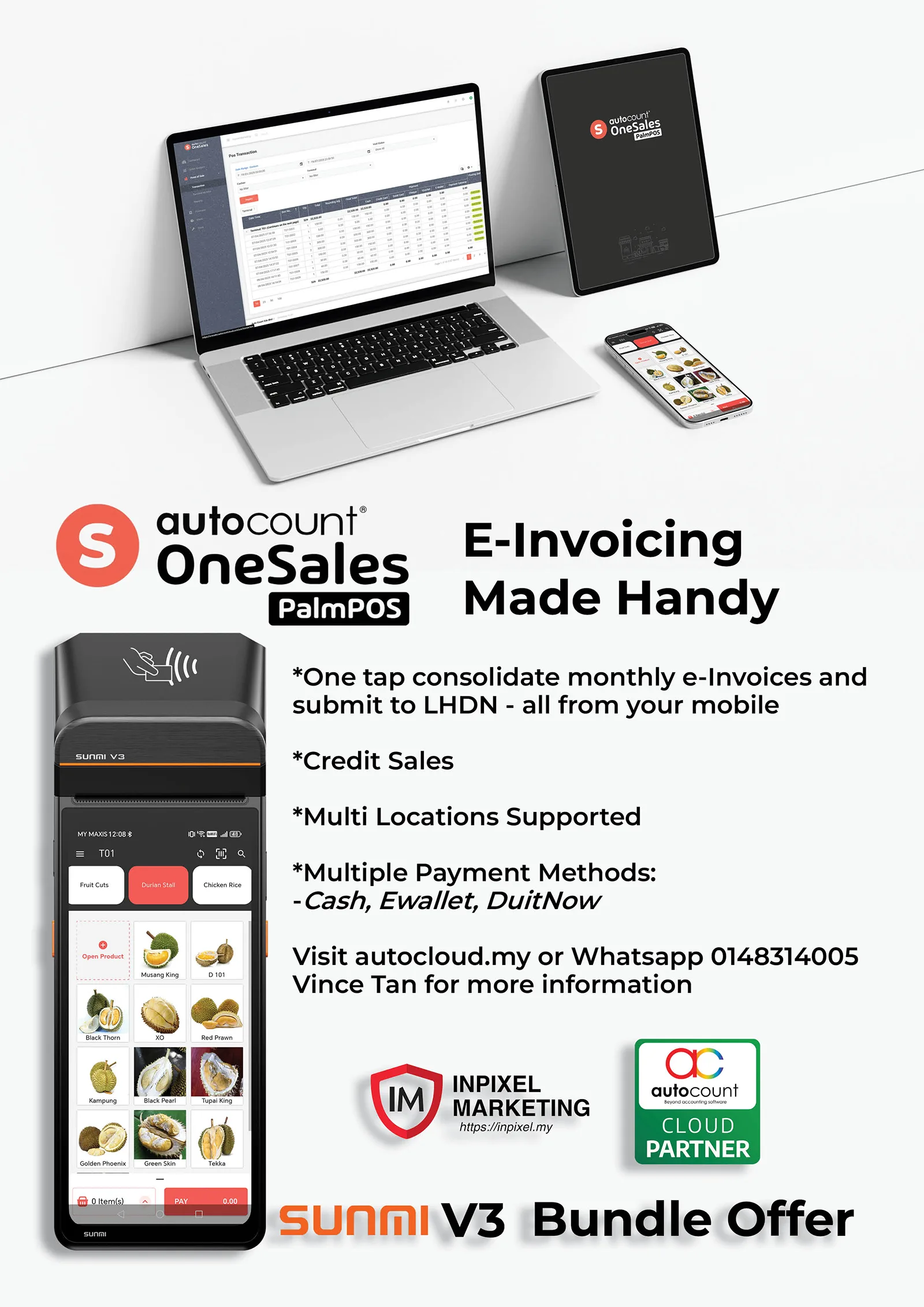 PalmPOS Sunmi V3 Bundle Offer